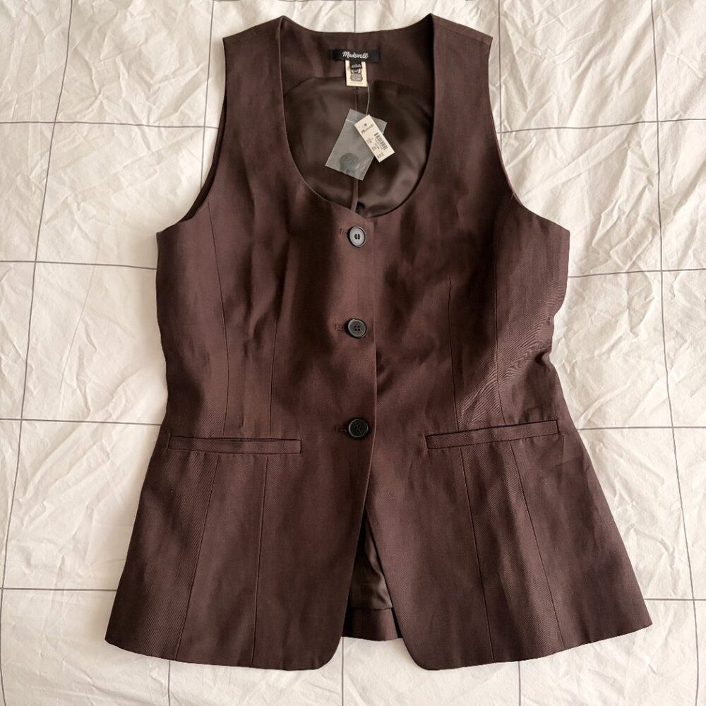 Madewell Scoopneck Cutaway Vest - NWT - Picture 3 of 9